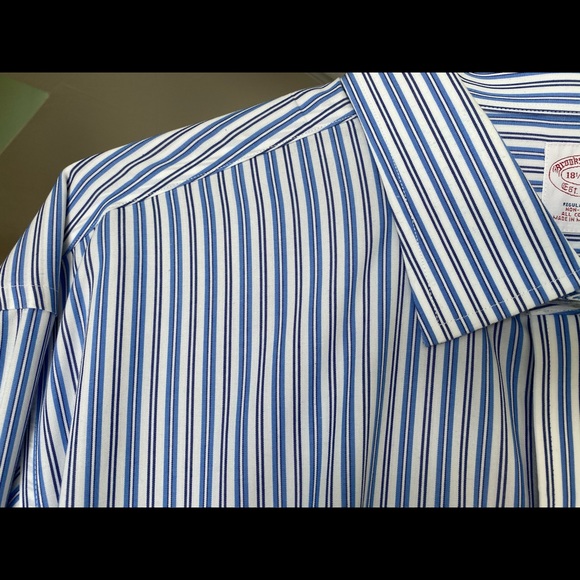 ﻿BROOKS BROTHERS French Cuff Dress Shirt 18.5 34 - Picture 4 of 9